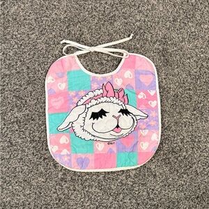 Vintage Quilted ‘Lamb Chop’ Bib